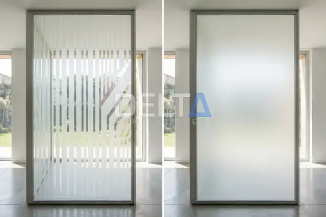 Aynalı cam filmi ile konut penceresinde gündüz mahremiyet sağlayan yansıtıcı yüzey.