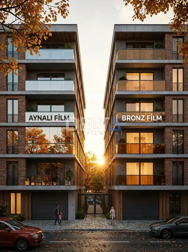 Bronz Aynalı Cam Filmi